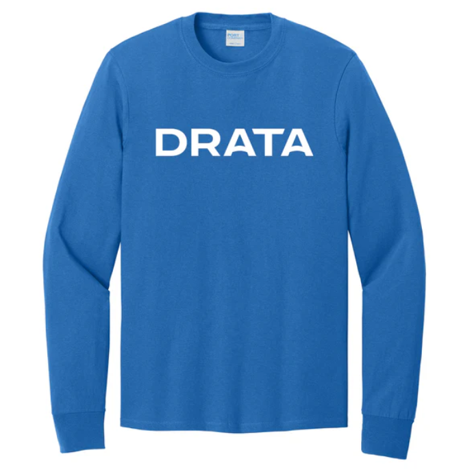Port&Co Long Sleeve Core Cotton Tee - Royal - Unisex