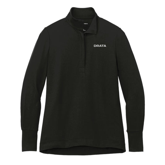 Port Authority Fairway Stretch Black Ladies' 1/4-Zip 